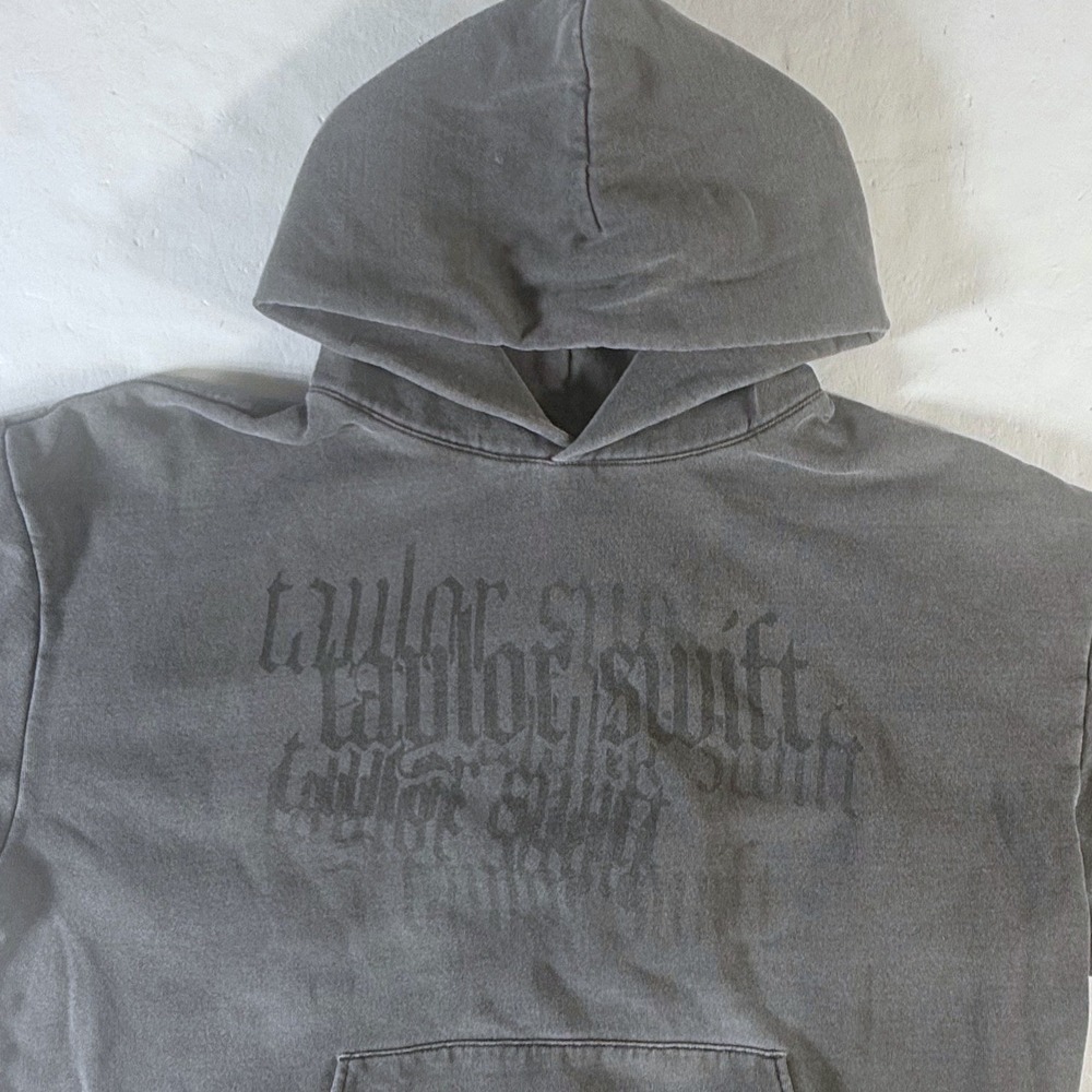 Taylor Swift Hoodie Womens XL Oversized Reputation Mineral Wash Snake Graphic